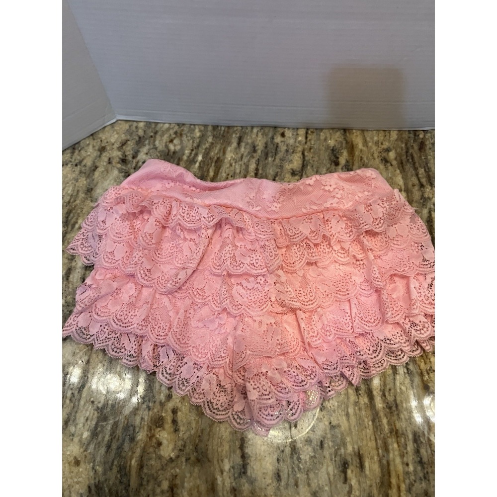 Baby Pink Size XS Lace Mini Shorts Fairy Whimsy Coquette Pastel Y2K SHEIN NWOT